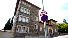 Fachada de la Escuela Canig de Barcelona, donde estudiaban las jvenes