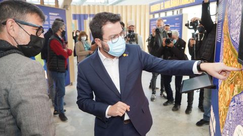 El presidente de la Generalitat, Pere Aragonès