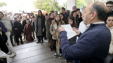 Examen mir del pasado mes de enero, realizado en la Facultade de Ciencias Políticas de la USC