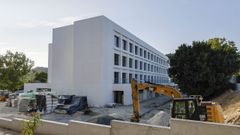 Obras de la residencia de mayores de la Fundaci�n Amancio Ortega en los terrenos de la antigua estaci�n de autobuses