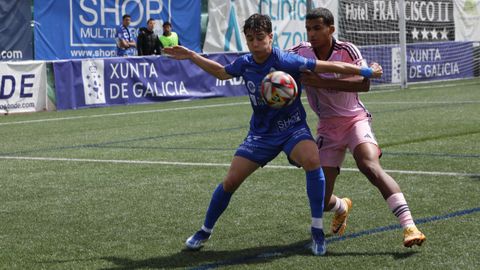 Hugo Sanz, en el partido de ascenso del 2024, ante el filial del Real Oviedo