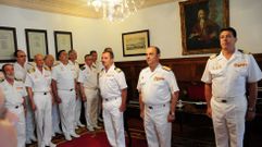 Vel�n, Garat y Nadal durante la ceremonia