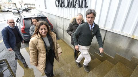 Marta Villaverde visit� este mi�rcoles la nave de Cabomar en el puerto de Mar�n