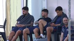Unai N��ez, con el tambi�n descartado Manu Fern�ndez y el lesionado Javi Gal�n.
