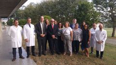 Visita de responsables de Salud de Portugal al servicio de Hospitalizaci�n a Domicilio del Chuac