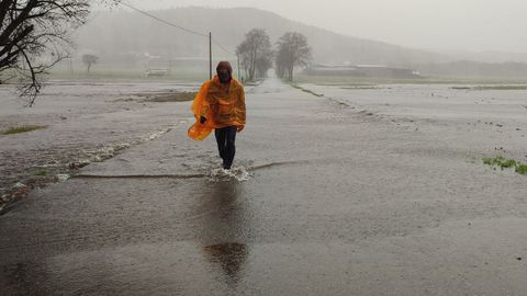 Inundaciones en Mazaricos por la apertura de la presa