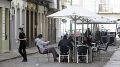 Terrazas de locales de la calle Pardo Bajo