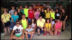 Los integrantes de los clubes de San Felipe y Cedeira en el nacional de Sevilla