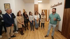 Un momento de la inauguraci�n de las nuevas instalaciones del Concello de Cambados