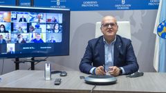 Jos� Manuel Baltar, en la videoconferencia para poner en marcha el equipo multidisciplinar de la Diputaci�n de Ourense para captar fondos europeos