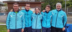 Alonso, Carballo y Costas (en el centro) fueron bajas. 