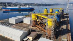 LAS ESTRUCTURAS PARA EL PARQUE KINKARDINE, EN CONSTRUCCI�N EN NAVANTIA FENE