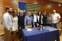 El cuatripartito de Sanxenxo compareci� ayer ante la prensa para hacer balance de su gesti�n. 