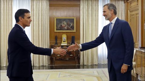 Pedro S�nchez, en la ronda de contractos con el rey de cara a la invesidura
