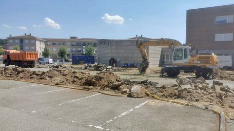 Obras del futuro edificio de Urgencias de Verín