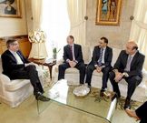 Curr�s recibio al nuevo director, el primero por la izquierda.