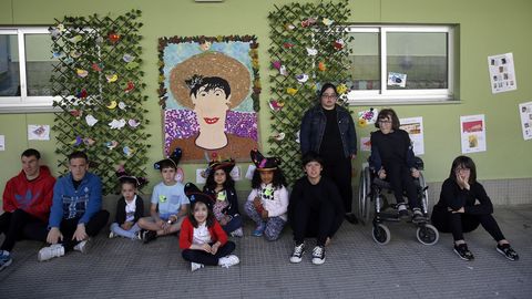 Romara das Letras no colexio de Escarabote