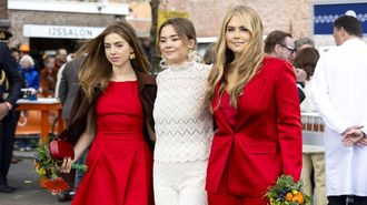 Las princesas Alexia, Ariana y Amalia, en la reciente celebraci�n del D�a del Rey en Pa�ses Bajos