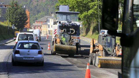 En mayo se reasfalt la N-540  a su paso por Guntn