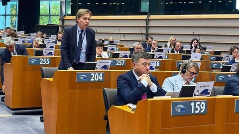 Jesús Gamallo, este miércoles en el Parlamento Europeo