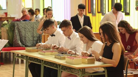 Una actuaci�n del alumnado del instituto carball�s