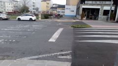 Estado de los pasos de peatones del barrio de A Milagrosa, en Lugo