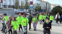 Andaina solidaria en Porto do Son de la lucha contra el cncer