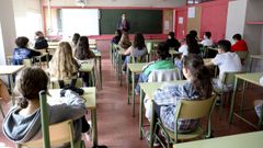 Clase de secundaria en un instituto de Santiago