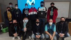 Los alumnos visitaron la central de Telef�nica en O Pos�o