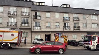 Edificio desalojado, en la carretera N-651, cerca ya del cruce de Cardeita
