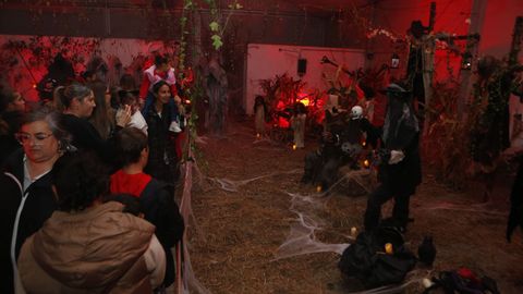 Exposicin de monstruos y fantasmas de la asociacin Alfaia en Ribeira