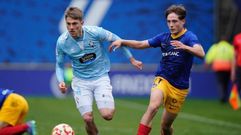 Gael, como capitn del Celta Fortuna, la temporada pasada frente al que pasa a ser su nuevo club.