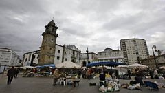 Imagen de archivo de la plaza Garc�a Hermanos, en Betanzos