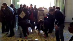 Protesta en el Pazo Provincial