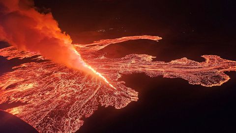 Islandia sufri hasta siete erupciones volcnicas en este 2024. 21/11/2024