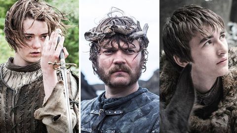 Arya Stark, Euron Greyjoy y Bran Stark