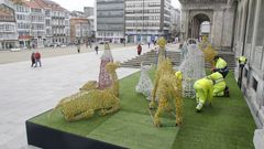 EL bel�n, que el a�o pasado estuvo frente al edificio de la Xunta, regresa a la plaza de Armas