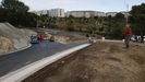 Obras del vial del Chuac para conectar con la AC-10 en el nudo de Casablanca por el que se desviar provisionalmente el trfico.