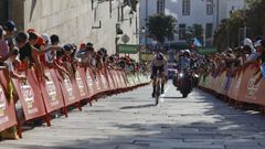 As� se vivi� La Vuelta en Santiago y Padr�n