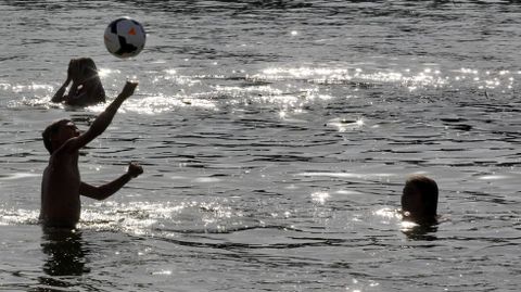 D�a de playa en Vilagarc�a.