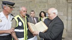 Momento de la devolucin del Cdice a la Catedral de Santiago