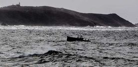 A pesar de las alertas y de lo agitado del mar, los barcos aprovechan la menor ocasi�n para salir a faenar.
