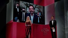 Luis L�pez Carrasco recibe el Goya al mejor documental por �El a�o del descubrimiento�