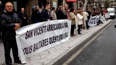 La protesta se desarrolla en Ourense