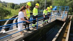 En imagen de archivo, zona de captacin de la potabilizadora de agua situada en Landrove