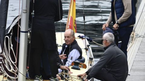 Juan Carlos I se reencontr con el Bribn en Sanxenxo en su segunda visita a Espaadesde que en el 2020 se fue a vivir a Abu Dabi. 20/04/2023