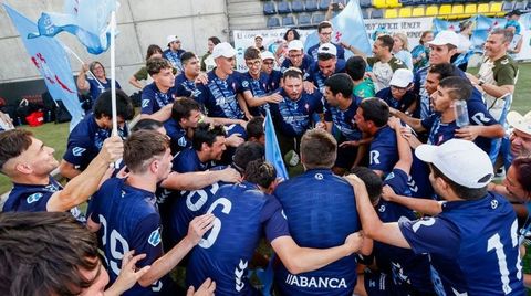 Los jugadores del Celta Fortuna celebran uno de sus triunfos en la fase de Madrid de La Liga Genuine.