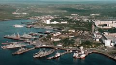 La base naval de Severomorsk, donde se encuentra el submarino