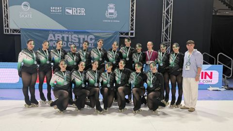 El equipo de show grande se subi� al podio en Italia con su coreograf�a �Sin identidad�.