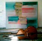�Sinestesia� es fruto de la labor conjunta entre la pintura de Chaves y el contrabajo de Pablo Vidal. De esta experiencia, recogida por dos c�maras, debe emerger un trabajo audiovisual.